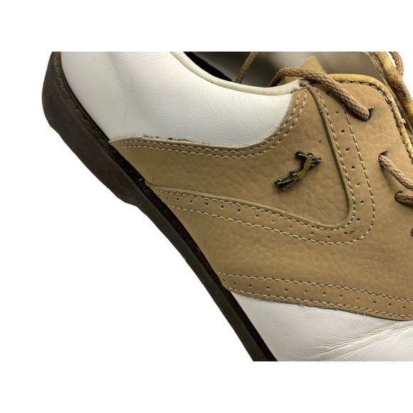 Lady Fairway Woman"s Size 9 Tan/White Leather Golf Shoes‎ - Picture 6 of 13